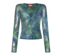 Diesel - Cardigan M-Isotta - Femme - Pulls - Vert - Taille: 38 FR