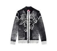 Diesel - Cardigan Zippé à Motif Griffon - / - Homme - Pulls - Noir - Taille: L