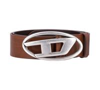 Diesel - Ceinture en cuir à boucle ovale - Homme - Accessoires - Brun - Taille: 105 CM