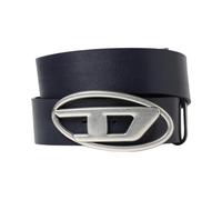 Diesel - Ceinture en cuir à boucle ovale moderne - Homme - Accessoires - Noir - Taille: 90 CM