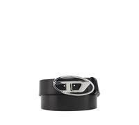 Diesel - Ceinture en cuir logotée - Homme - Accessoires - Noir - Taille: 85 CM
