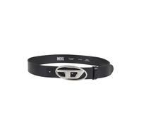 Diesel - Ceinture en Cuir Noir Boucle Antique Élégante - Homme - Accessoires - Noir - Taille: 95 CM