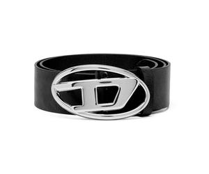Diesel - Ceinture en cuir noir - unisex - Accessoires - Noir - Taille: 80 CM