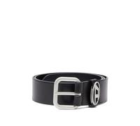 Diesel - Ceinture en cuir Oval-D avec logo - Homme - Accessoires - Noir - Taille: 95 CM