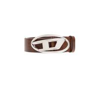 Diesel - Ceinture Logo Oval D - Homme - Accessoires - Brun - Taille: 90 CM