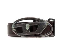 Diesel - Ceinture Logo Ovale D - Homme - Accessoires - Brun - Taille: 85 CM