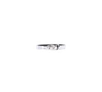 Diesel - Ceinture métallique avec boucle ovale D - Homme - Accessoires - Gris - Taille: 75 CM