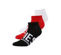 DIESEL Chaussettes 'SKM-GOST' rouge / noir / blanc, Taille 44-45