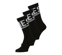 DIESEL Chaussettes 'SKM-Ray' gris clair / noir, Taille 44-45