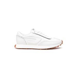 Diesel - Chaussures de sport basses pour homme en maille/cuir - S-Racer LC, Blanc., 44 EU