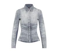 Diesel - Chemise Bleue Aw25 Style Chic Décontracté - Femme - Chemises - Gris - Taille: 38 FR