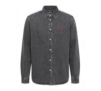 DIESEL Chemise 'D-SIMPLY' gris, Taille L