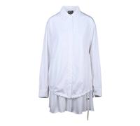 Diesel - Chemise maxi avec cordon de serrage - Femme - Robes - Blanc - Taille: 36 FR
