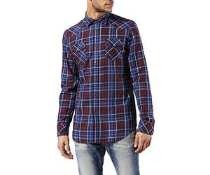 Diesel Chemise pour Homme, Bleu, S