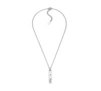 Diesel Collier logo Oval D mixte en acier inoxydable argenté, DX1662040