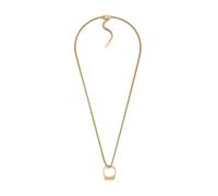 Diesel Collier logo D mixte en acier inoxydable doré, DX1670710