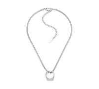 Diesel Collier pour Homme avec Logo D, DX1672040 | Acier inoxydable argenté