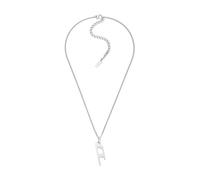 Diesel Collier pour homme en acier inoxydable avec fermoir à mousqueton