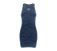 Diesel - Crewneck Sleeveless Dress - Femme - Robes - Bleu - Taille: 38 FR