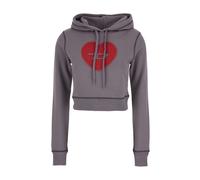Diesel - Cropped Sweat à capuche - Femme - Sweatshirts et sweats à capuche - Gris - Taille: 40 FR