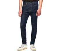 Diesel D-Amny Hommes Taille Haute Skinny Fit Stretch Jeans - Indigo Foncé Bleu
