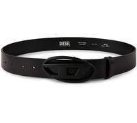 Diesel D Buckle Leather Belt Blk/Blk T8013 24W (75) Male