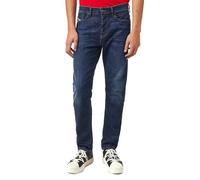 DIESEL D-Fining 009ZU Jeans Pour Hommes W30/L30 Tapered Stretch Lavés Bleus