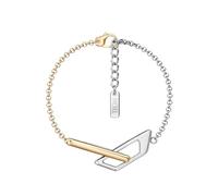Diesel D Logo Bracelet pour homme, DX1686931 | Acier inoxydable bicolore