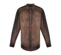 Diesel - D-Simply-S16 Chemise - Homme - Chemises - Brun - Taille: L