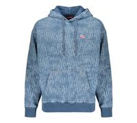 Diesel - D-Um-Rib Track Denim Sweat à capuche - Homme - Sweatshirts et sweats à capuche - Bleu - Taille: L