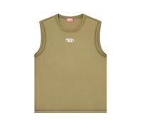 Diesel - Débardeur logo Oval D métallisé - - Homme - Tops - Vert - Taille: M