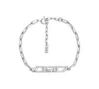 Diesel DL1363040 Bracelet en argent sterling avec logo D pour homme, Eine Grösse, Argent sterling, Pas de gemme