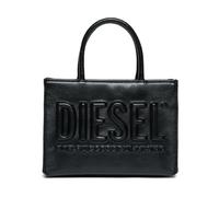Diesel Sac à main noir pour femme avec logo en relief UNI, Noir , Borsa mini a mano 12x17,5x6 cm primavera estate