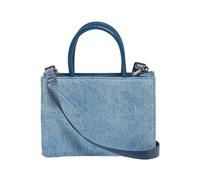 Diesel Sac à main en denim clair pour femme avec logo UNI, Denim bleu moyen., Borsa mini a mano 12x17,5x6 cm primavera estate