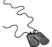 Diesel DX0014040 Chaîne Hommes Acier inoxydable Two Dogs Noir