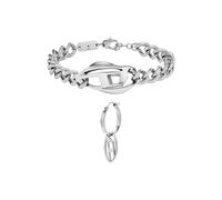 Diesel Ensemble de Bracelets en Acier Inoxydable pour Homme