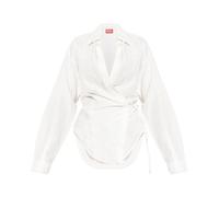Diesel - Wrap-Tie Blouse - Femme - Blouses et Chemises - Blanc - Taille: 34 FR
