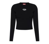Diesel - Top en maille côtelée - Femme - Pulls - Noir - Taille: 36 FR
