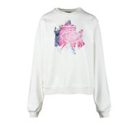 Diesel, Femme, Sweatshirts et sweats à capuche, Blanc, Taille: 44 FR Maglia