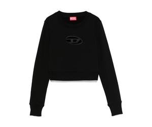 Diesel, Femme, Sweatshirts et sweats à capuche, Noir, Taille: 36 FR Pull Noir avec Détails Cut-Out