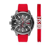 Diesel Hommes Analogique Quartz Montre avec Bracelet en Silicone DZ4673SET