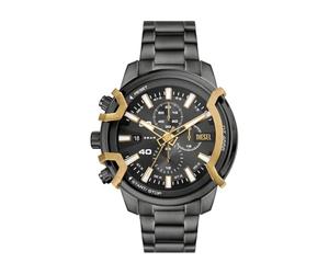 Diesel Griffed Watch for Men, Quartz Chronograph Movement with Stainless Steel Strap
