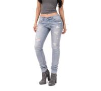 Diesel Grupee R51Y8 Pantalon en Jean pour Femme Slim Skinny (FR/ES, Tour de Taille & Longueur de l’Entrejambe, 29, 32, Bleu)