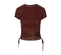 Diesel - Haut marron avec acétate et élasthanne - Femme - Tops - Brun - Taille: 36 FR