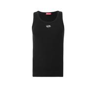 Diesel Femme Haut T-ANKI-OD débardeur côtelé slim ovale D métallique Noir Taille 42 FR