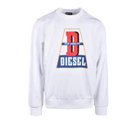 Diesel - Haut Tricoté en Mélange Coton - Homme - Sweatshirts et sweats à capuche - Blanc - Taille: XL