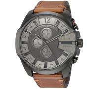 DIESEL HOMME 51MM BRACELET CUIR BOITIER ACIER INOXYDABLE QUARTZ MONTRE DZ4463
