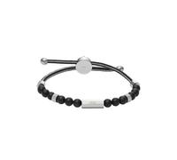 Diesel Homme, Bracelet en perles semi-précieuses avec fermoir à glissière