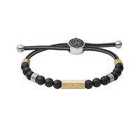 Diesel Homme, Bracelet en perles semi-précieuses avec fermoir à glissière