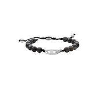 Diesel Homme, Bracelet en perles semi-précieuses avec fermoir à glissière
